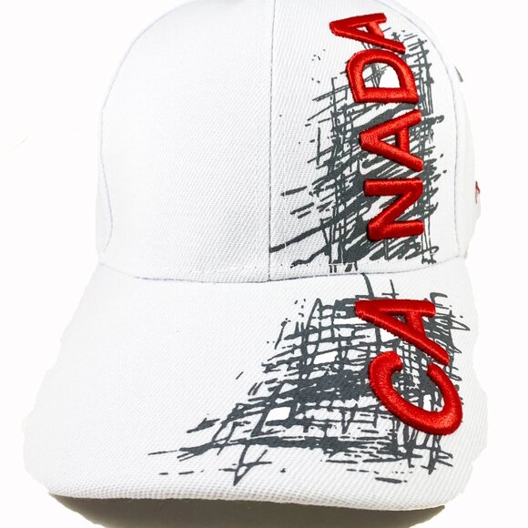 Variety To Go Canadian Baseball Hat/Cap, Adjustable Sports Hat (1008 White) - Picture 2 of 8